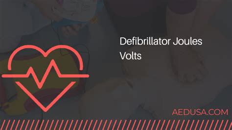 Defibrillator Joules Volts .